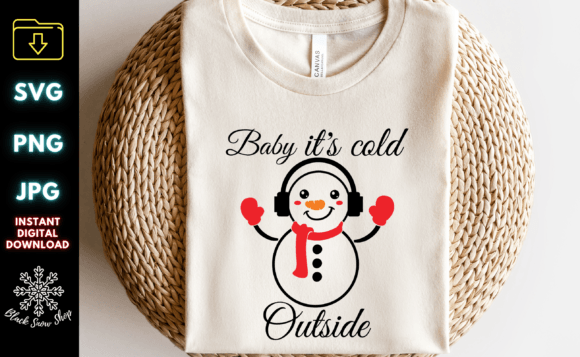 Baby It's Cold Outside Snowman SVG: Design Review