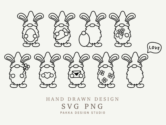 Gnome Outline Svg Easter Bunny Gnome Design Review