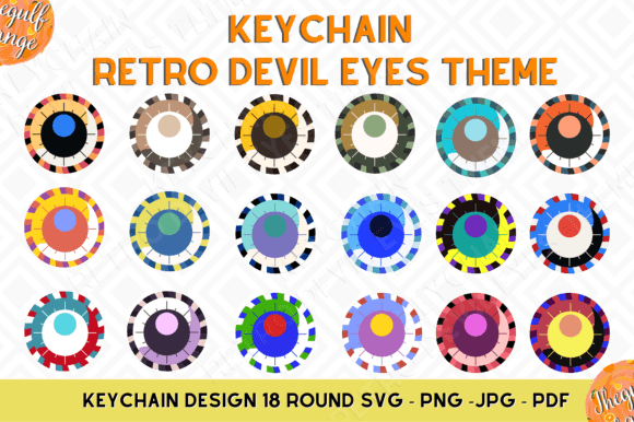 Keychain Groovy – Retro Devil Eyes Theme Review